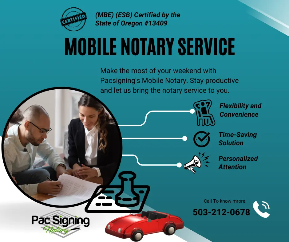 mobile notary oregon