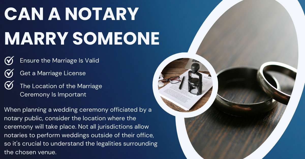 Can a Notary Marry Someone