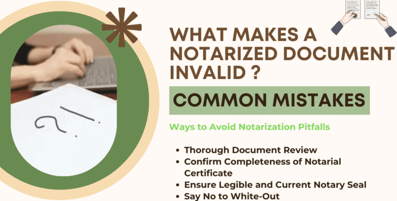 what makes a notarized document invalid