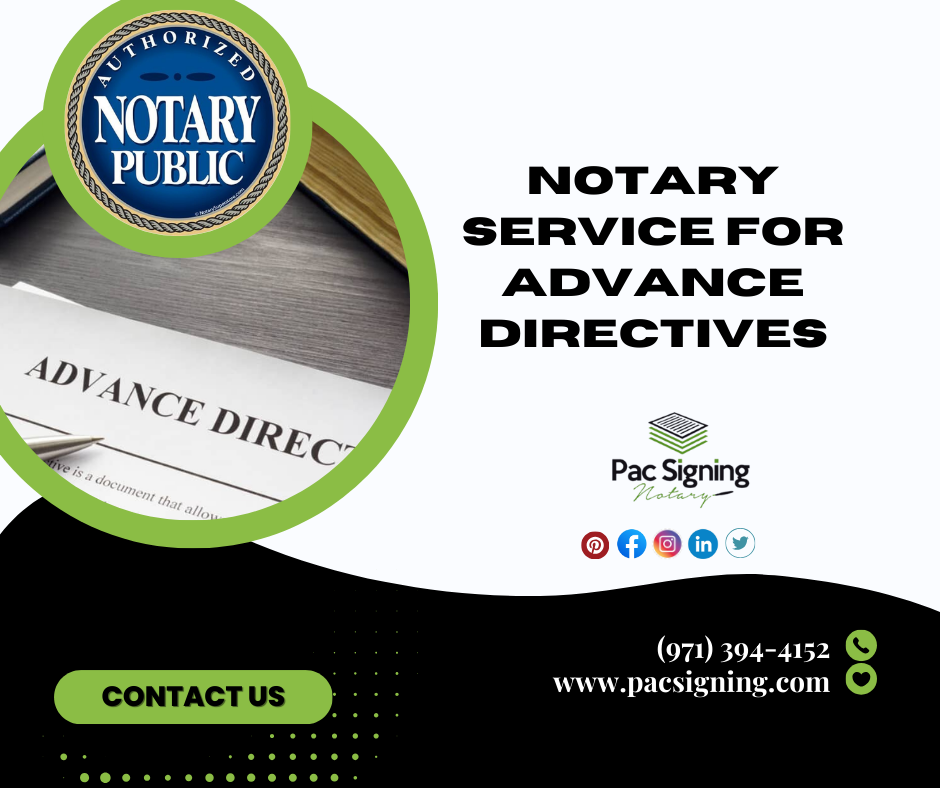 Notary Service for Advance Directives oregon