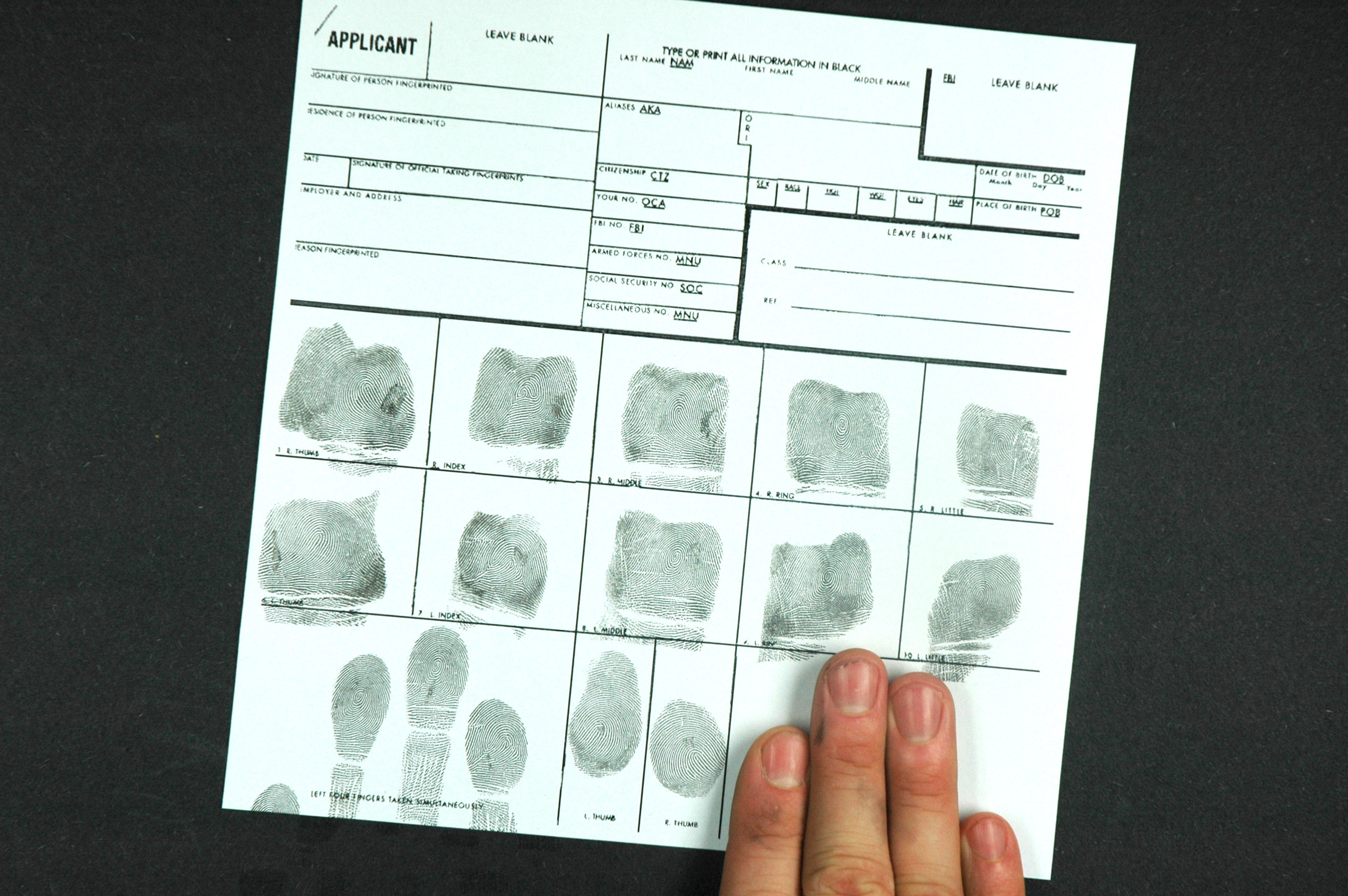 fingerprint card