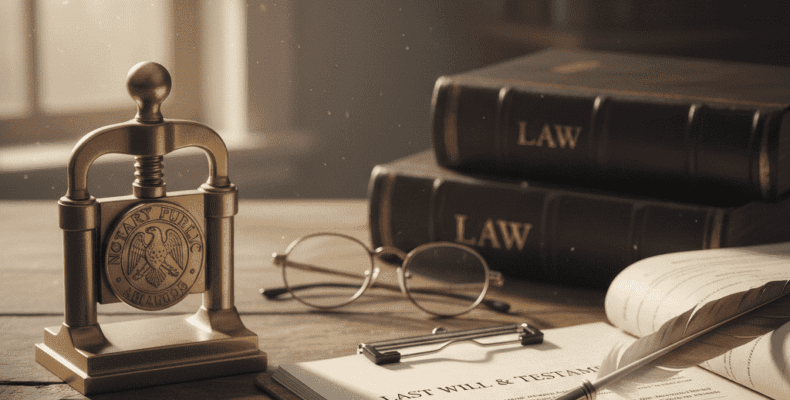 notary witness a will