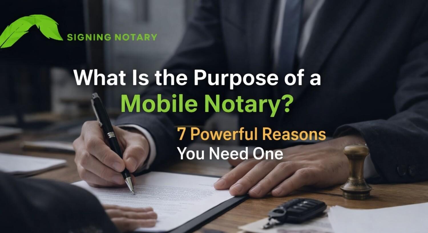 What Is the Purpose of a Mobile Notary? 7 Powerful Reasons You Need One