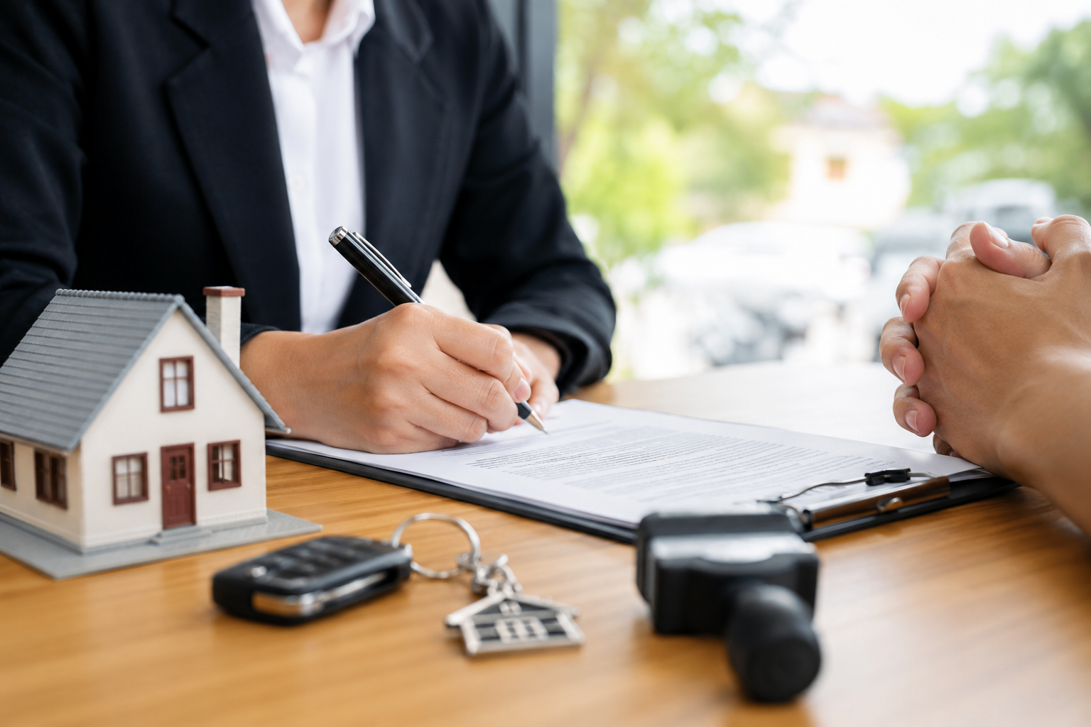 Real estate transaction in progress