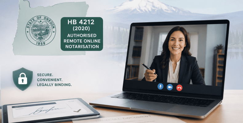 Oregon remote online notarization