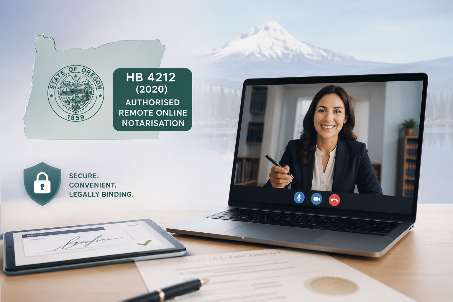 Remote notarization in Oregon 2020