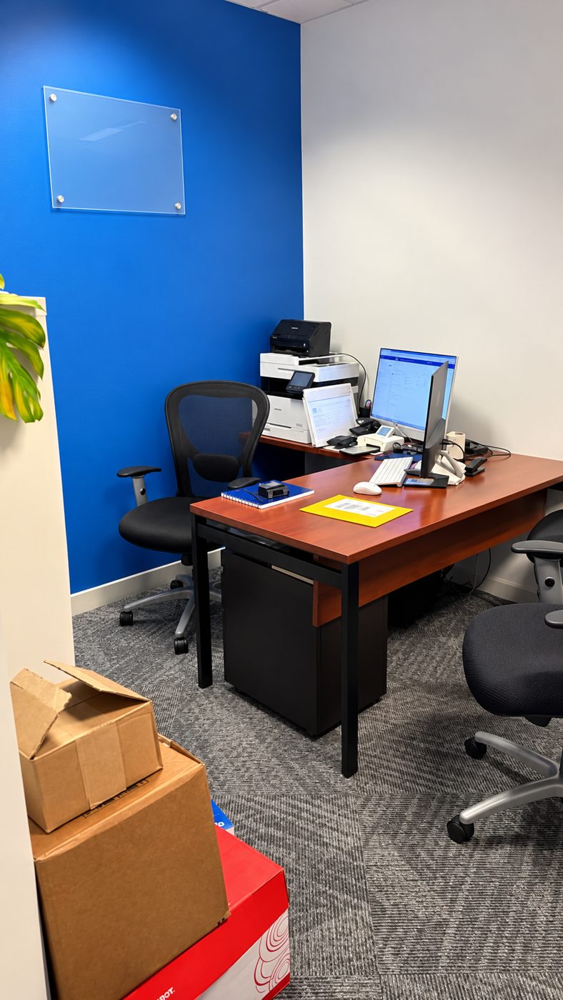 Inside the Pac Signing Notary office in Lake Oswego